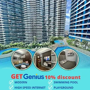 In Air Residences, Makati With Wifi, Netflix, Pool, Mall And Manila